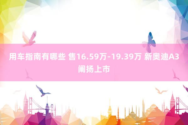 用车指南有哪些 售16.59万-19.39万 新奥迪A3阐扬上市