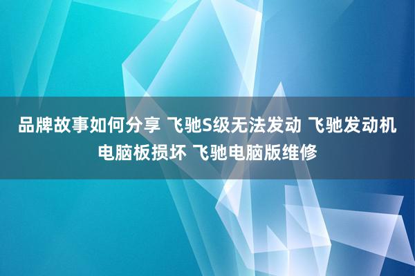 品牌故事如何分享 飞驰S级无法发动 飞驰发动机电脑板损坏 飞驰电脑版维修