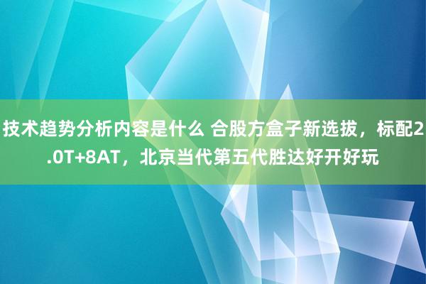 技术趋势分析内容是什么 合股方盒子新选拔，标配2.0T+8AT，北京当代第五代胜达好开好玩