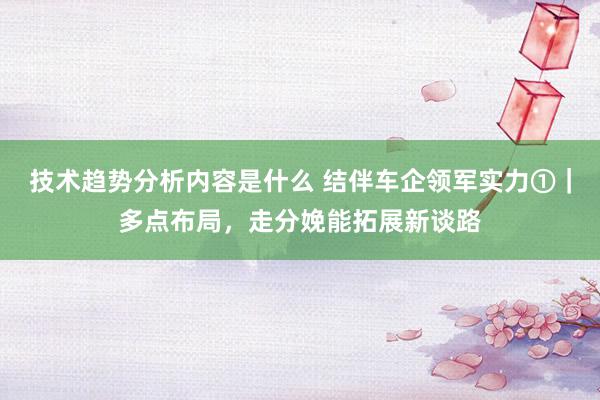 技术趋势分析内容是什么 结伴车企领军实力①｜多点布局，走分娩能拓展新谈路