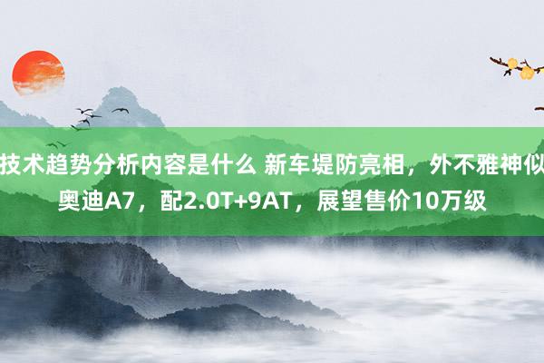 技术趋势分析内容是什么 新车堤防亮相，外不雅神似奥迪A7，配2.0T+9AT，展望售价10万级