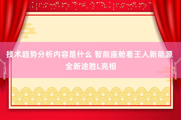 技术趋势分析内容是什么 智能座舱看王人新能源 全新途胜L亮相