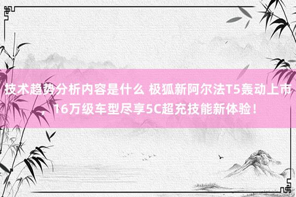 技术趋势分析内容是什么 极狐新阿尔法T5轰动上市，16万级车型尽享5C超充技能新体验！