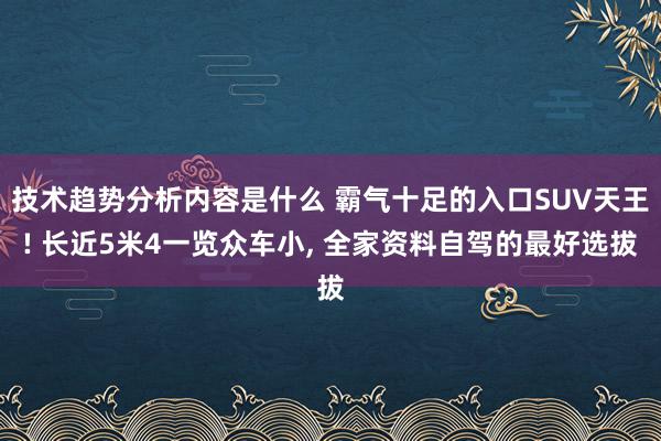 技术趋势分析内容是什么 霸气十足的入口SUV天王! 长近5米4一览众车小, 全家资料自驾的最好选拔