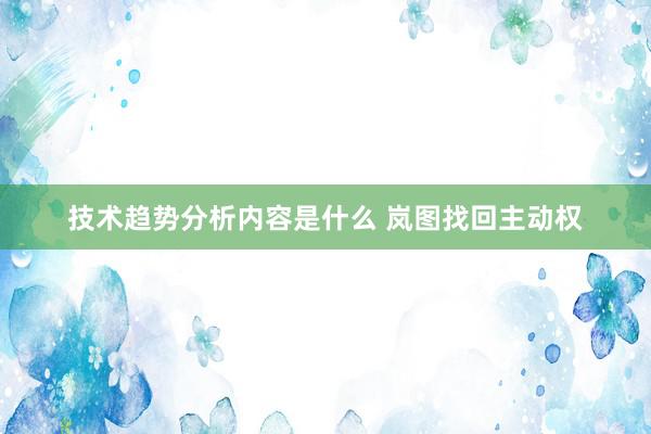 技术趋势分析内容是什么 岚图找回主动权