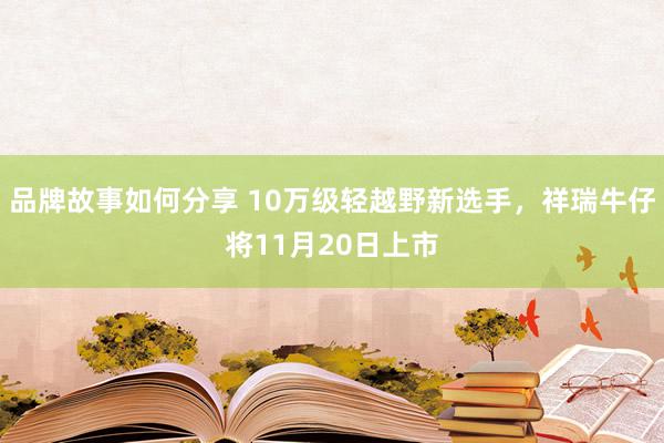 品牌故事如何分享 10万级轻越野新选手，祥瑞牛仔将11月20日上市